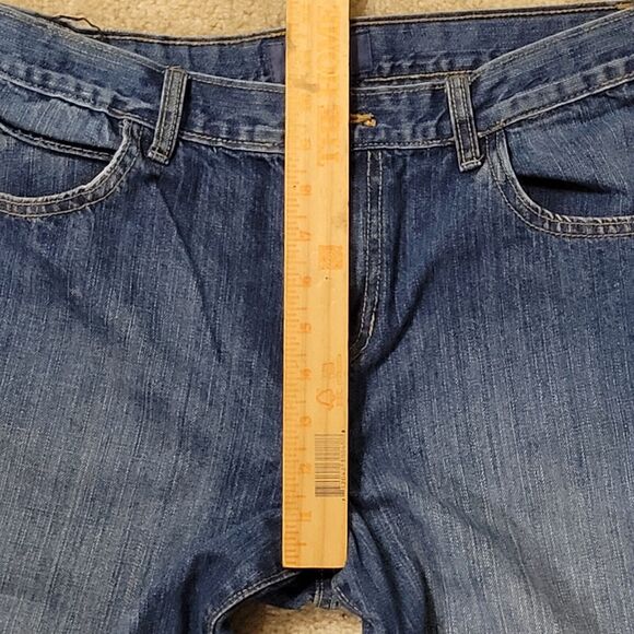 Old Navy Jeans Womens 14 Blue Distressed Wash Straight Mid Rise Jean (31… - Picture 7 of 12